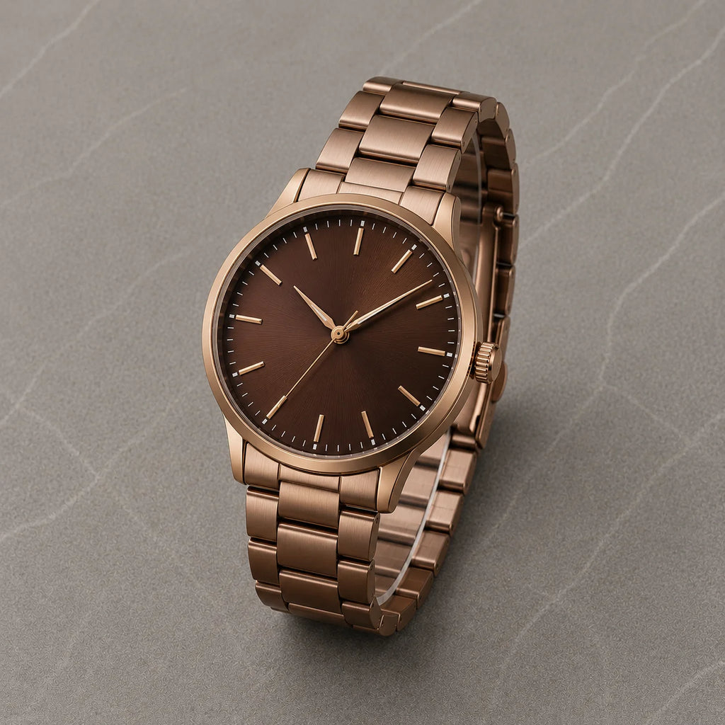 Rose Gold Classic Chain Watch - Premium